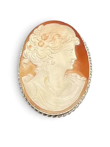 Spilla Mandile 1922 Donna Cammei  in Argento Conchiglia 2MSPCM45.6.26 - 2MSPCM45.6.26